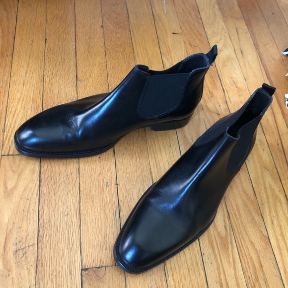 Black Leather Chelsea Boots by Adam Derrick main image 4